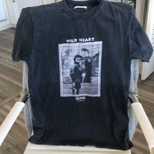 Anine Bing Wild Heart T-shirt Medium